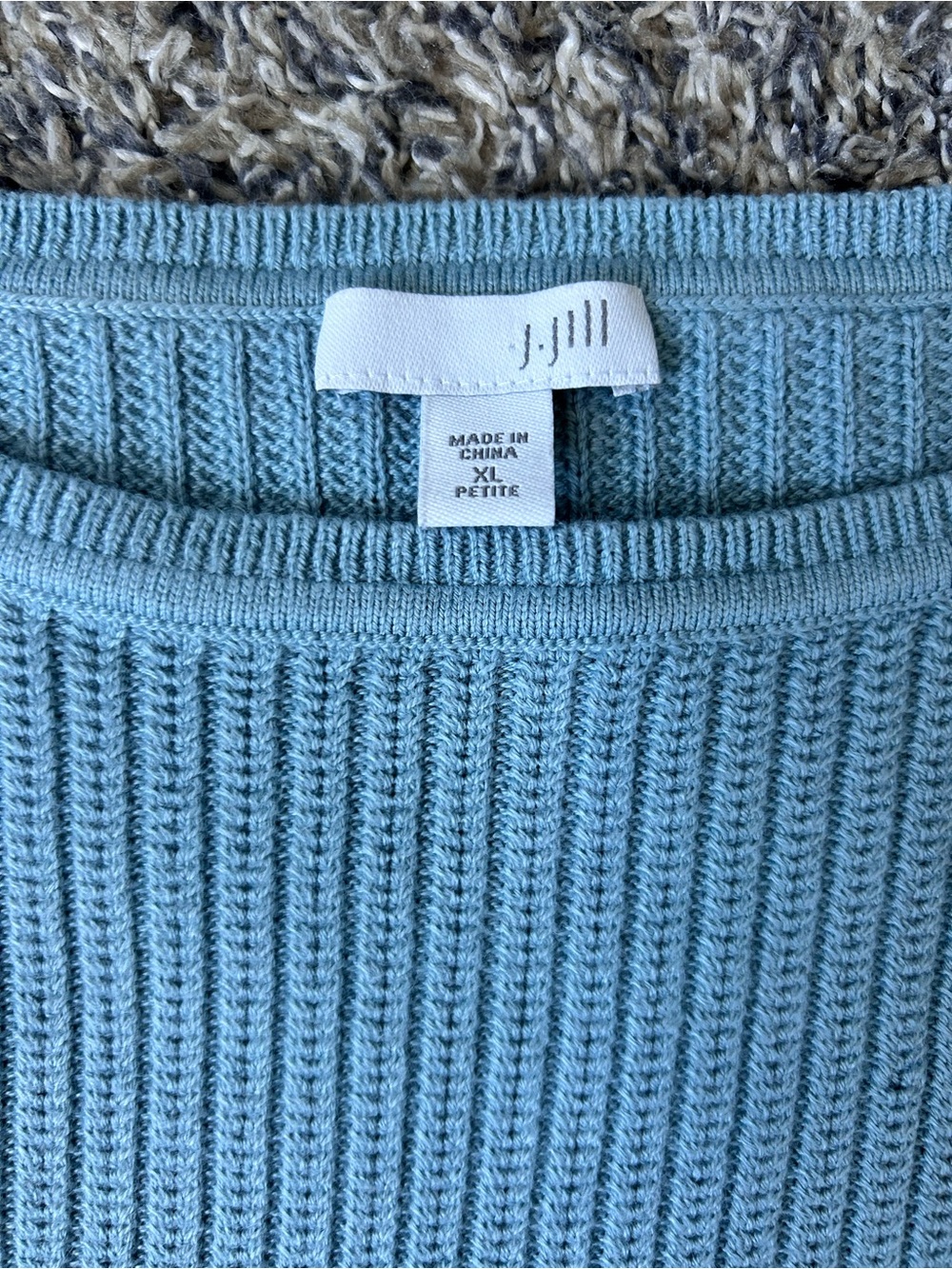 J. Jill Light Blue Relaxed Fit Comfy Sweater size XL - Picture 2 of 7